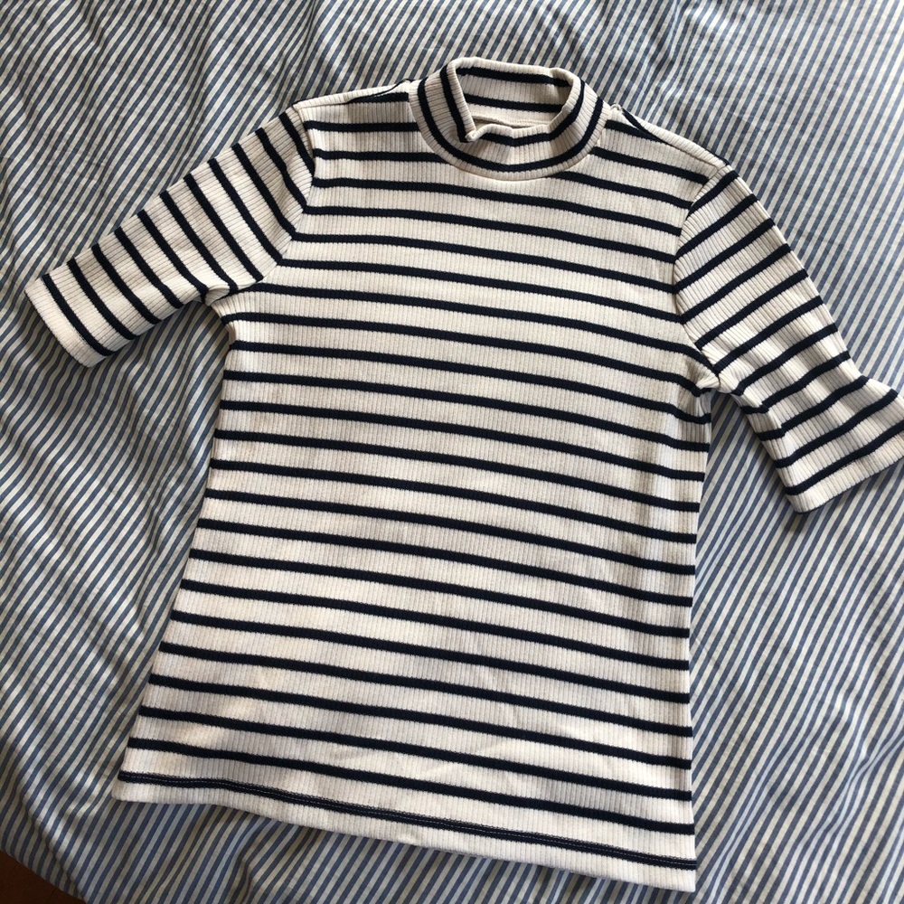 Madewell Ribbed Mock-Neck